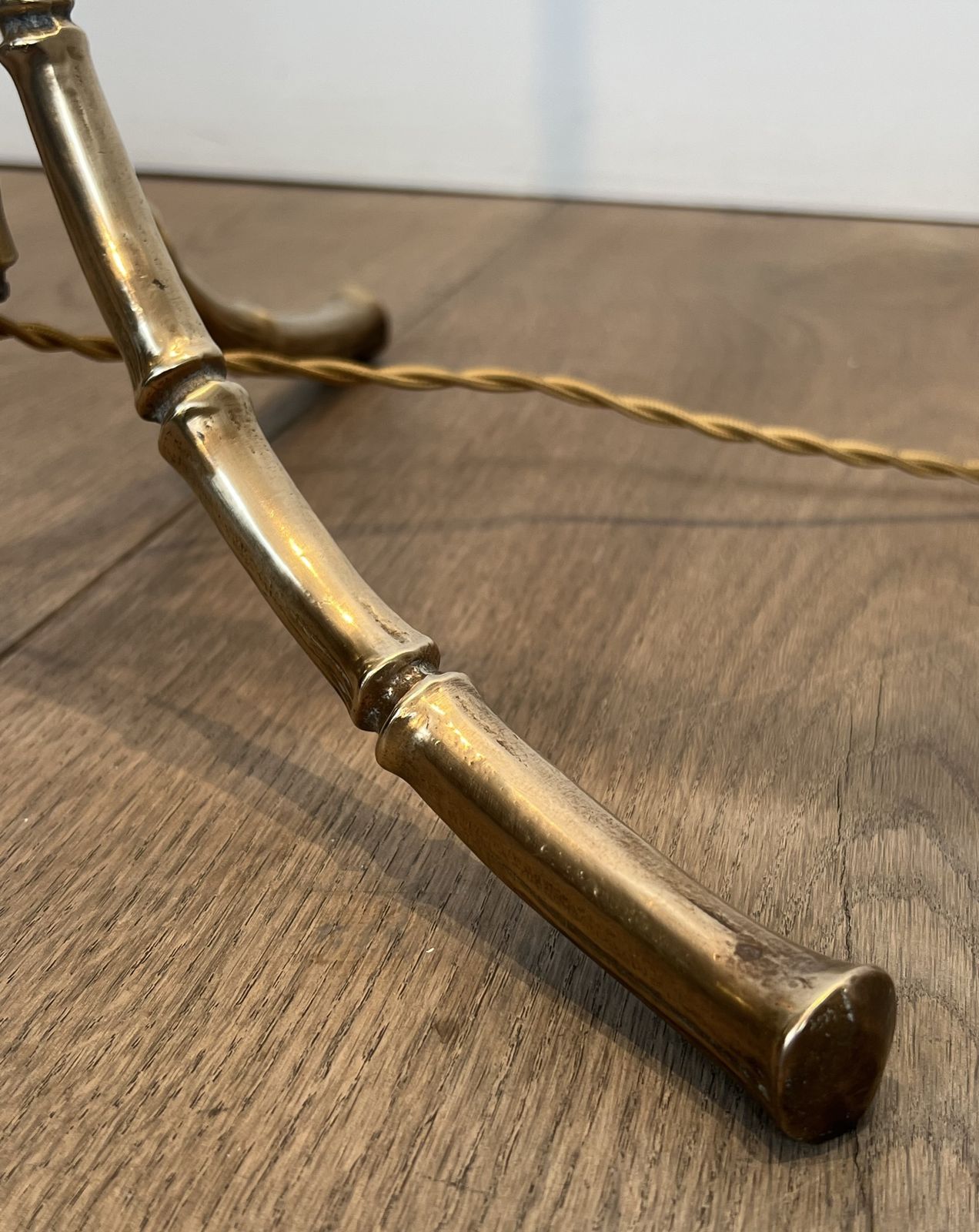 Lighting Pair Of Faux Bamboo Bronze Floor Lamps From Maison Baguès photo