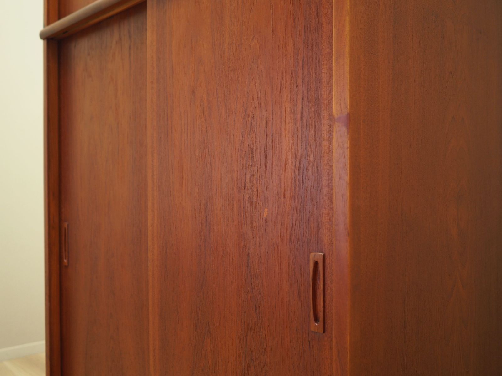 Furniture Teak Wardrobe  Danish Design  1970s  Production Denmark photo