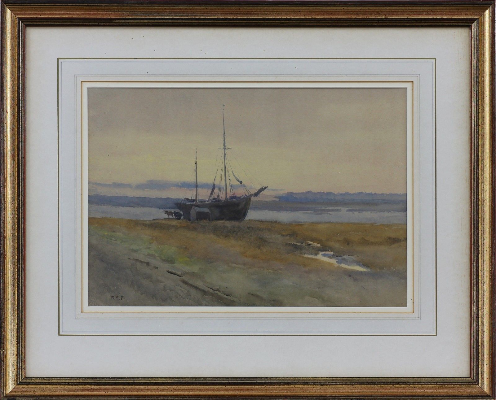 Watercolour By Russell Sidney Reeve. Titled "Evening Calm" photo Art
