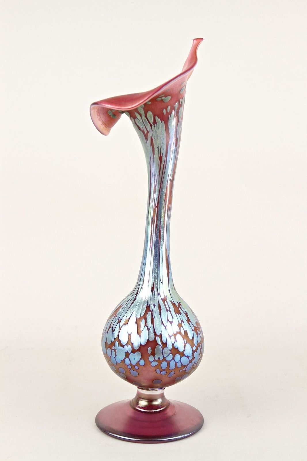 Art Nouveau Loetz Papillon Vase "Jack In The Pulpit"   Iridescent, Cz Ca. 1915 photo buy