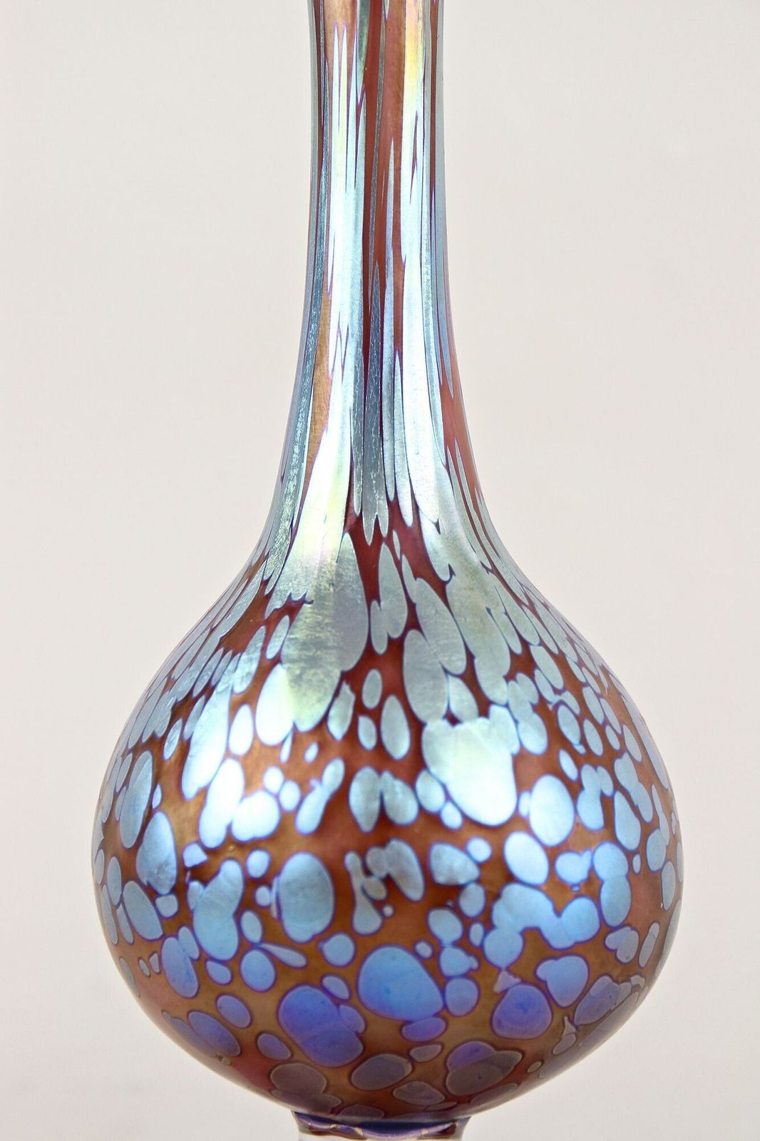 photo for sale Art Nouveau Loetz Papillon Vase "Jack In The Pulpit"   Iridescent, Cz Ca. 1915