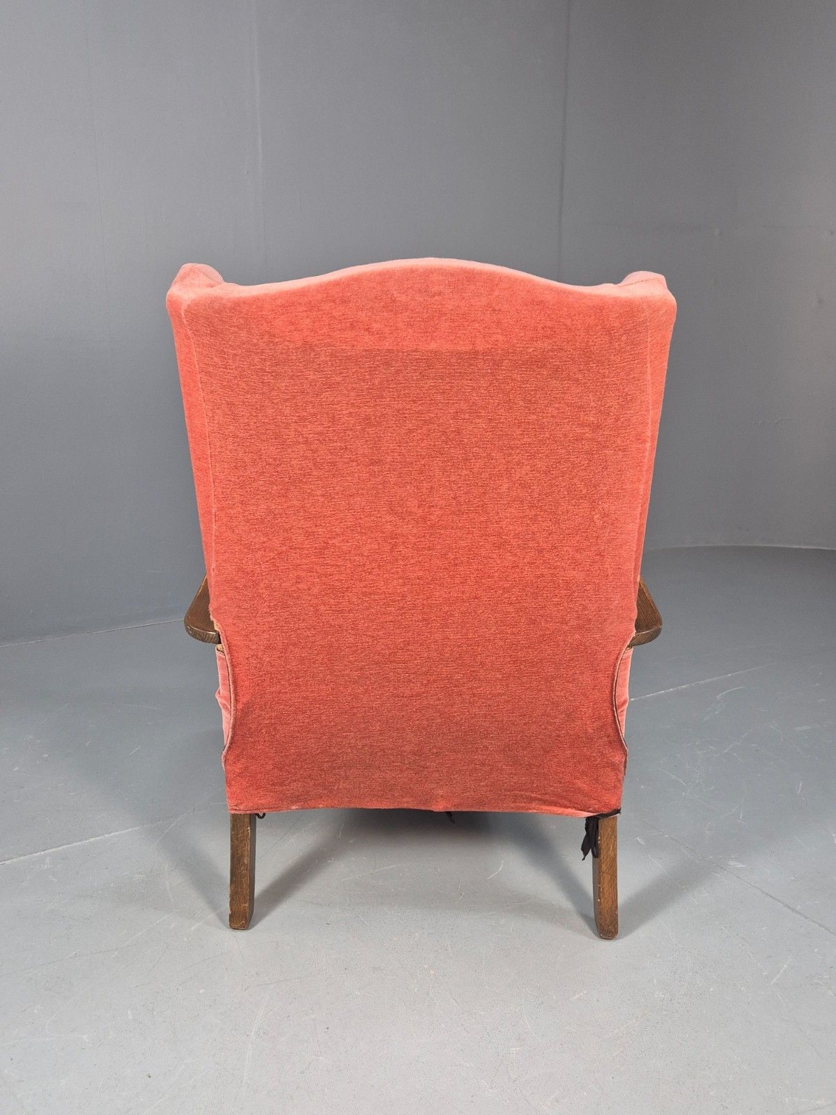 200.0 Vintage 1950s Lounge Chair Wingback Beech Frame Retro Eb10265 Mben photo