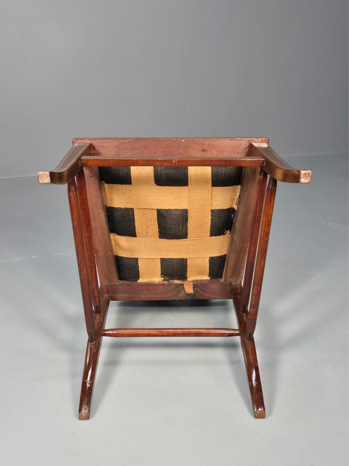 160.0 4 Regency Revival Dining Chairs Mahogany Inlay Decoration 20th Cent Eb10224 Vdin photo