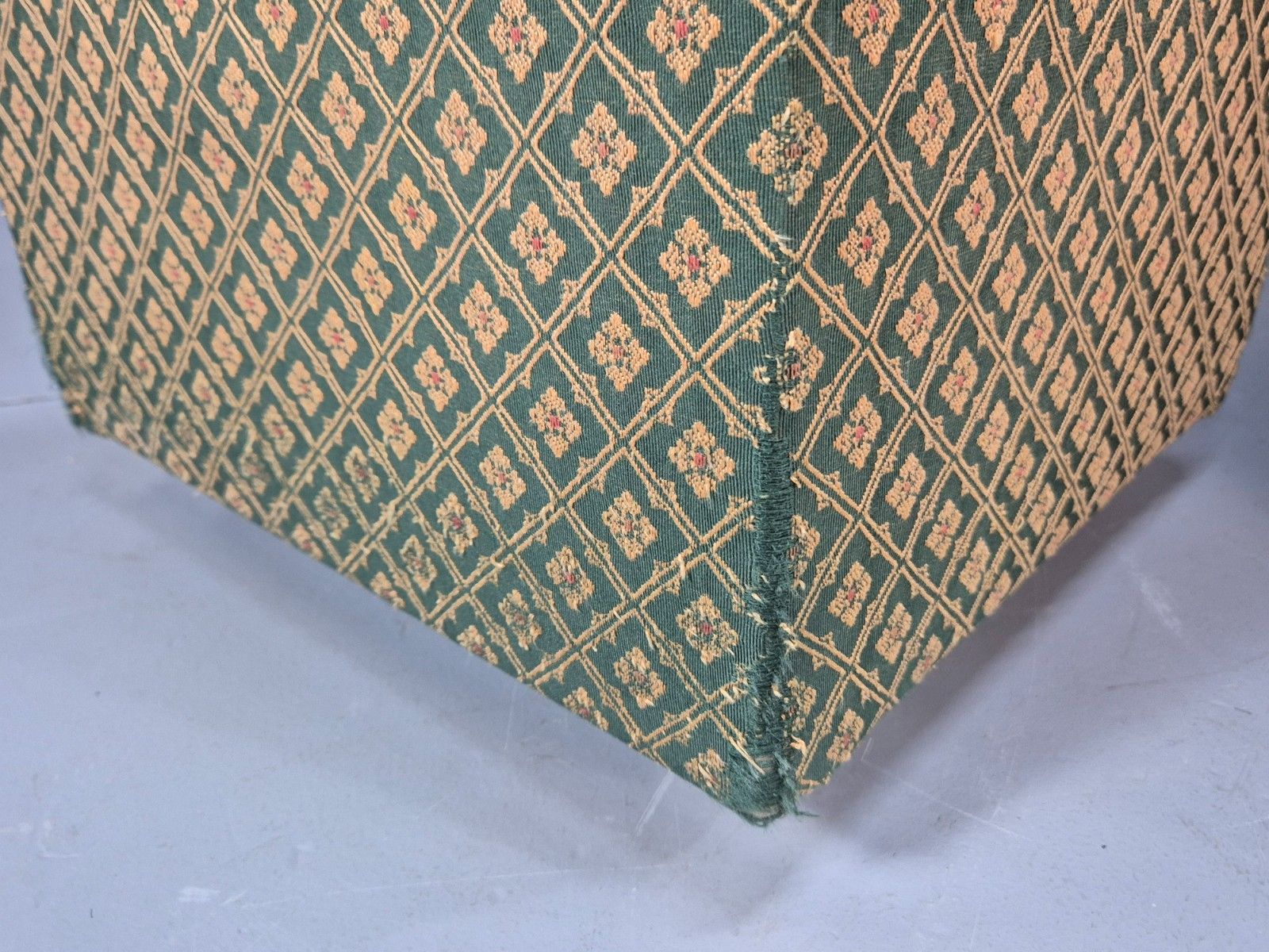 Vintage Parker Knoll Style Wingback With Footstool 1970s Green Eb9988 Vclo photo vintage