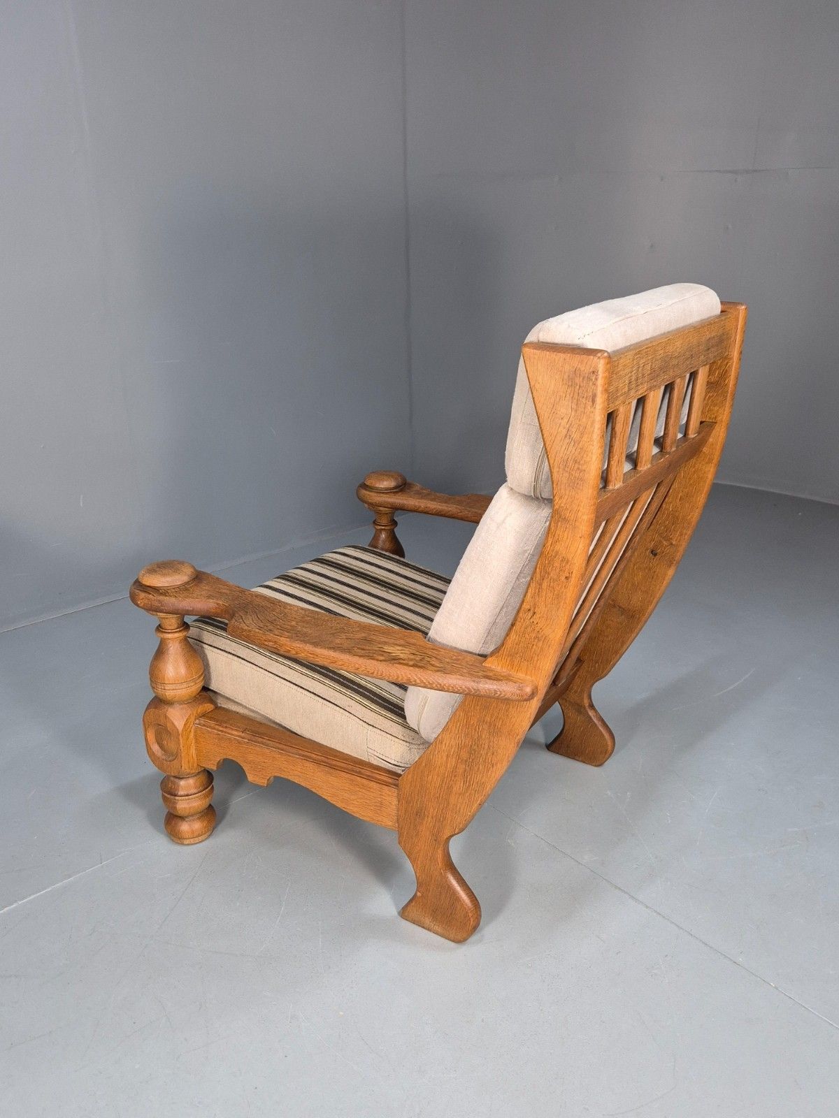 350.0 Vintage 1970s Danish Oak Framed Kjaernulf Style Lounge Chair Retro Eb9674 Mnor photo