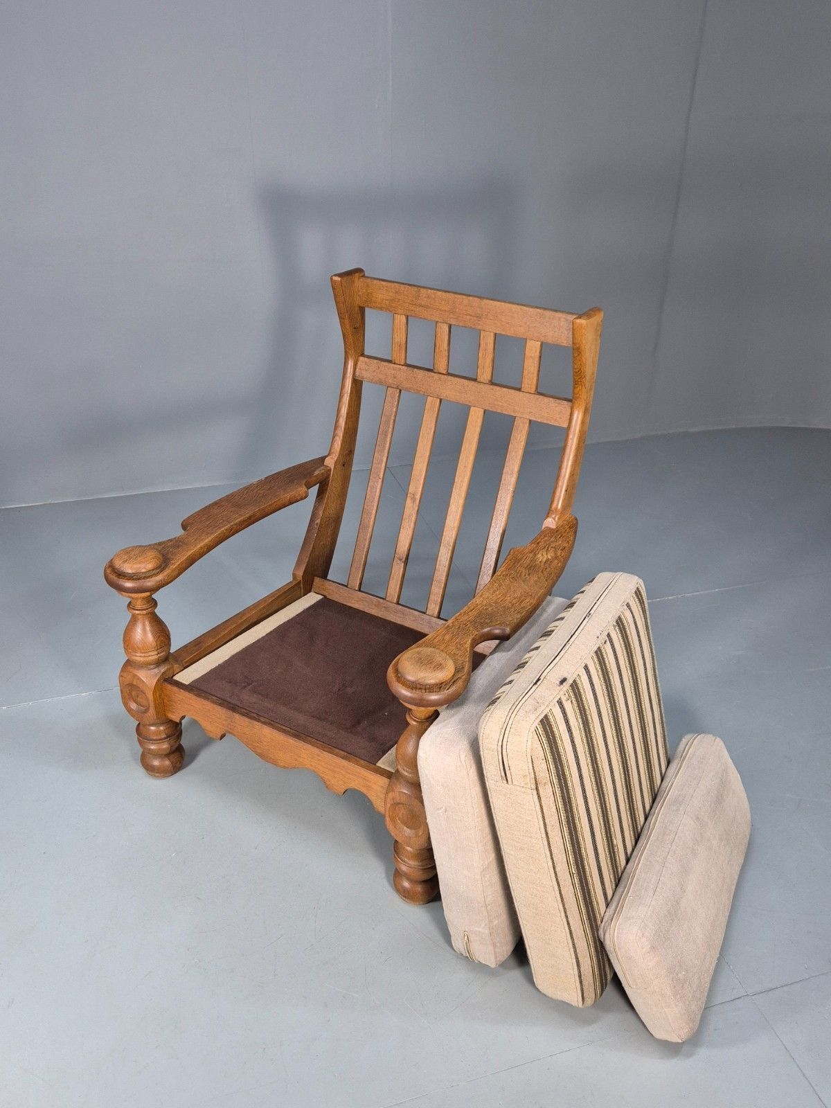 photo buy Vintage 1970s Danish Oak Framed Kjaernulf Style Lounge Chair Retro Eb9674 Mnor