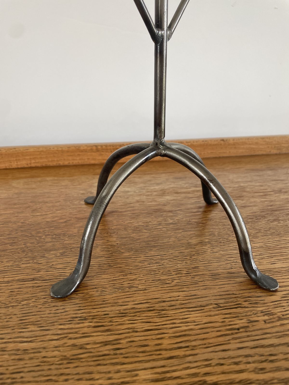 A Vintage Continental Metal Five Arm Candelabra photo for sale