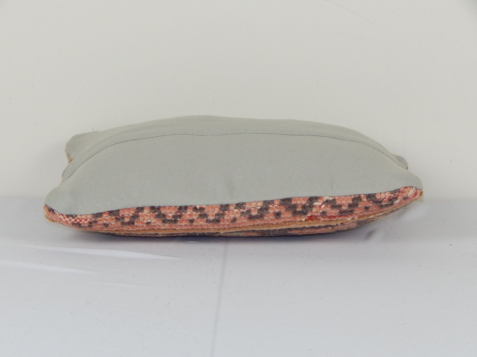 Muted Carpet Rug Pillow, Faded Ethnic Turkish Yastik Pillow   Oushak Throw Pillow Cover photo furniture
