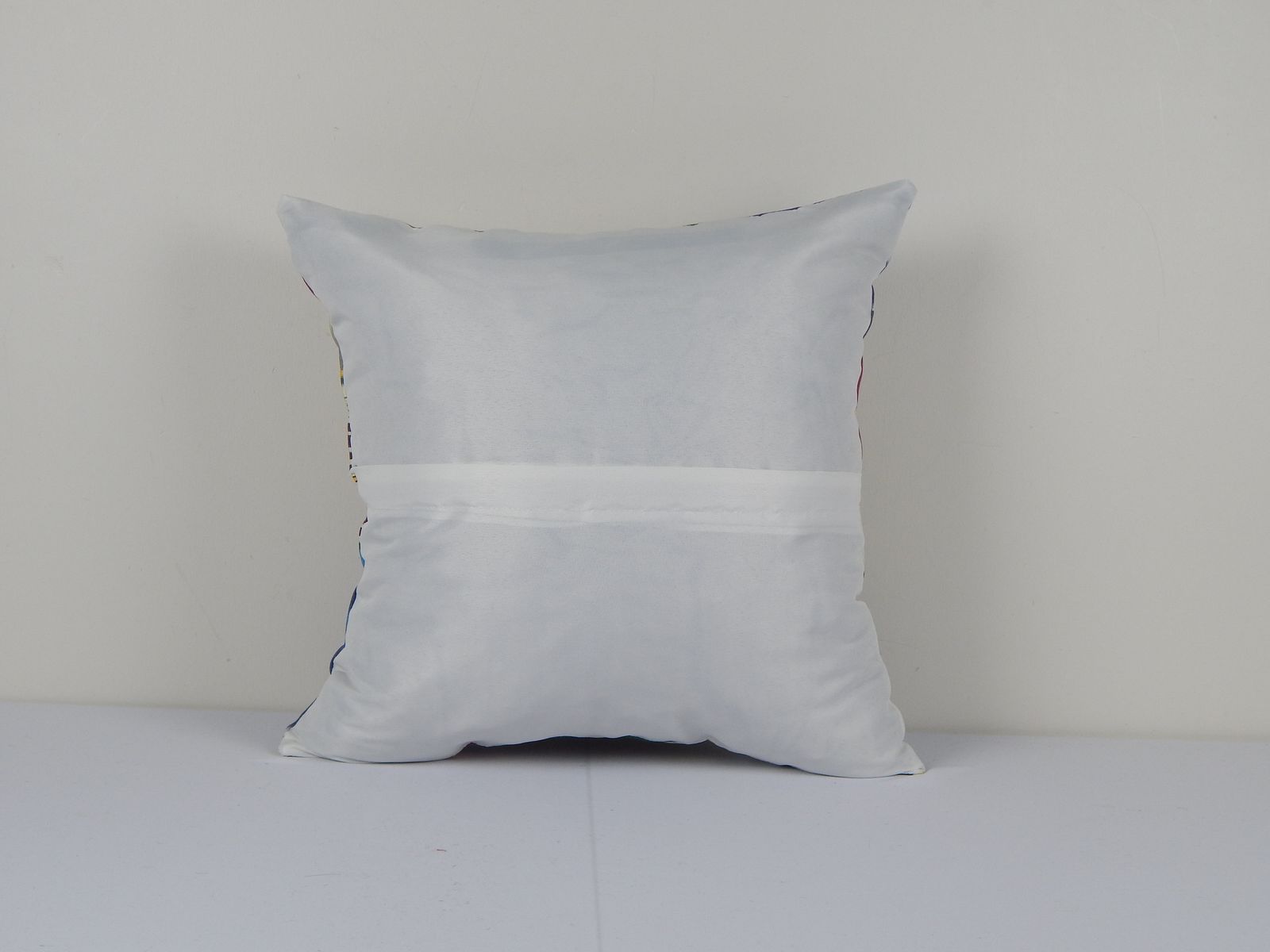 Uzbek Ikat Fabric Designer Ikat Pillow Ikats Living Room Pillow Decorative, Square Ikat Patchwork Cushion Cover photo Textiles