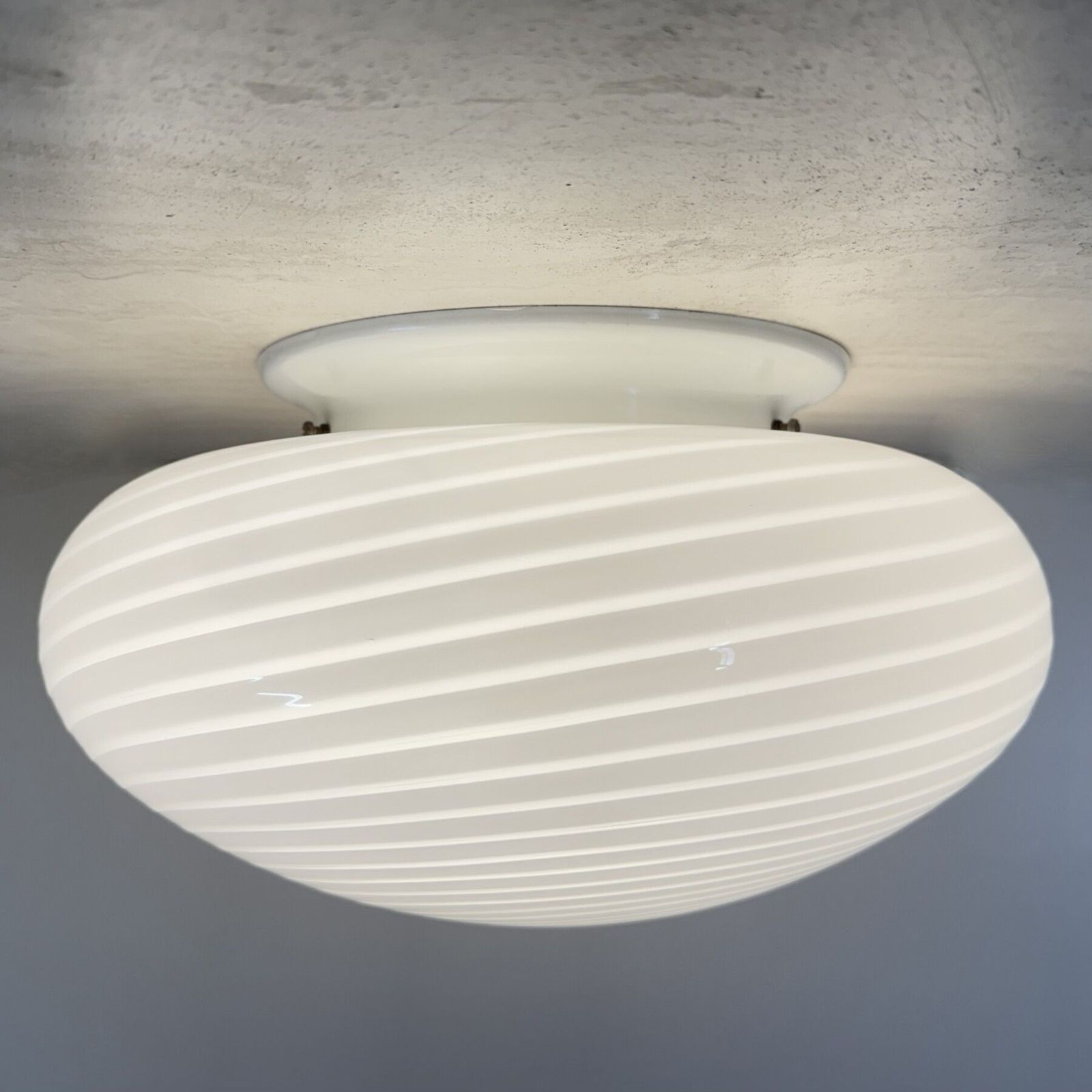 Swirl Opbouw Plafondlamp, Jaren 1970, Italië photo Verlichting