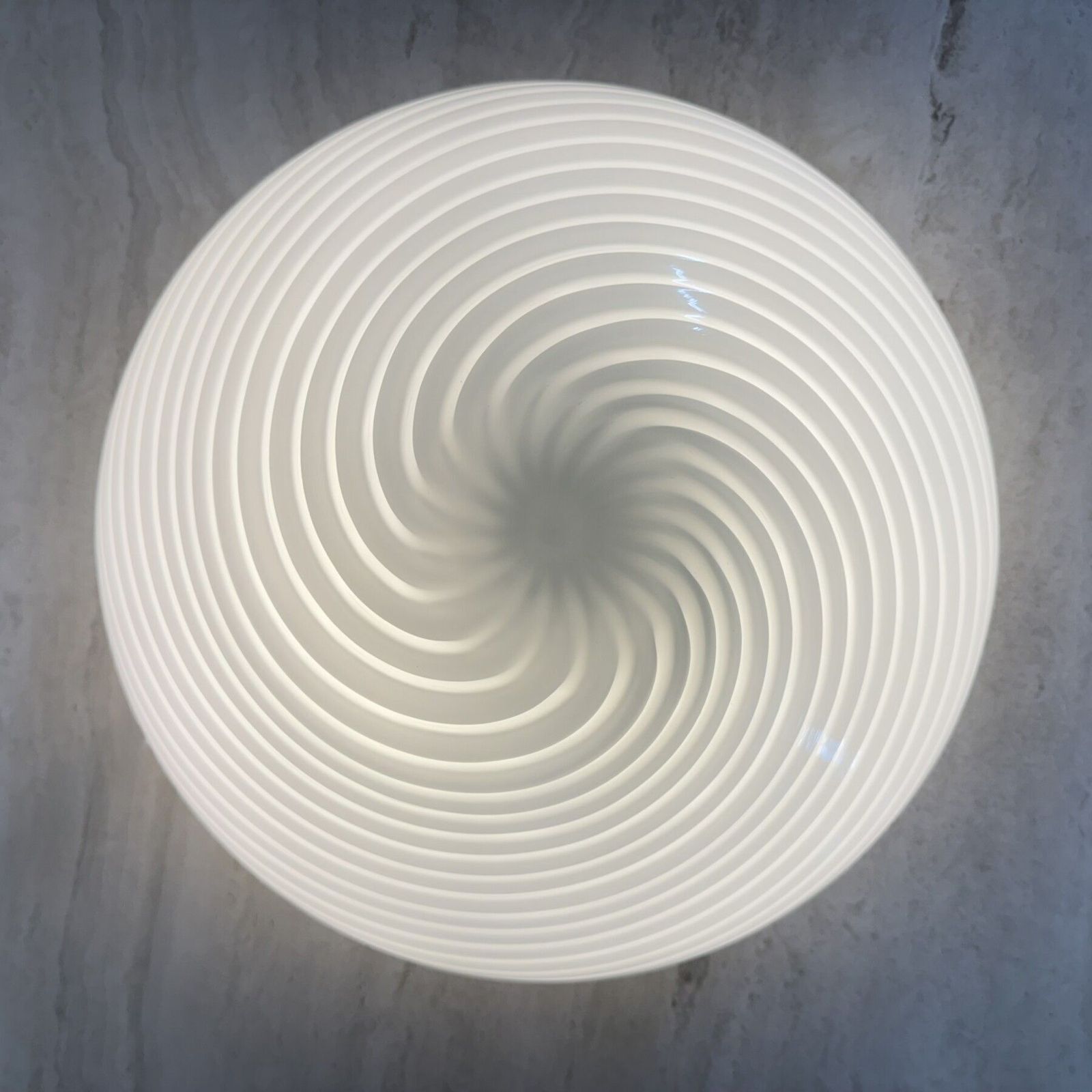 Swirl Flush Mount Ceiling Lamp , 1970s Italy photo vintage