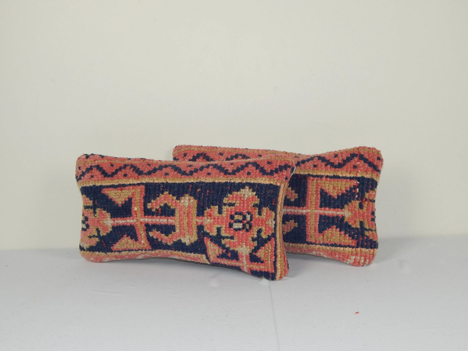 Set Turkish Rug Pillow Cover   Pair Anatolian Cushion   Ethnic Faded Cushion Cover photo furniture