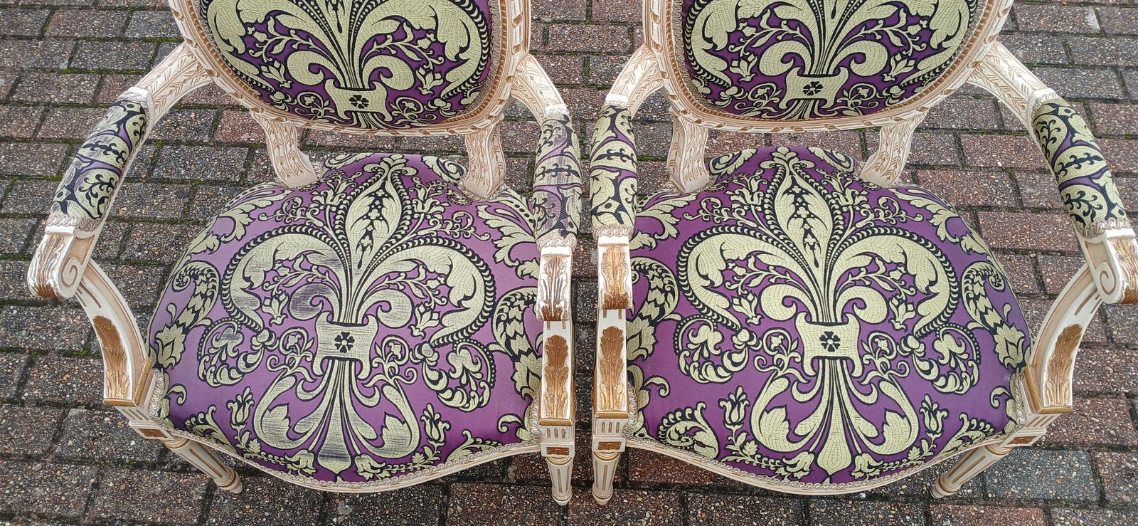 photo for sale A Pair Of Antique French Style Chairs