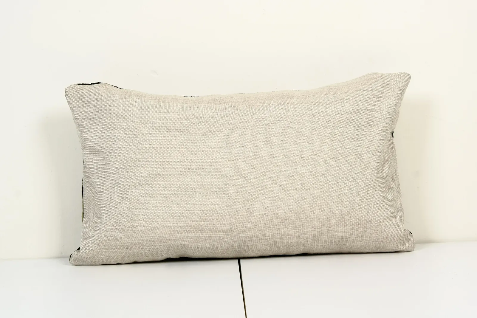 Black Ikat Velvet Pillow Cover 16" X 24" photo 74.0