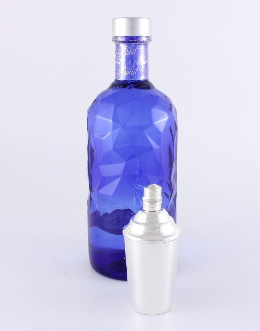 Mini Cocktail Shaker Tabasco, Worcester Sauce, Bitters Bottle. C1930. photo furniture