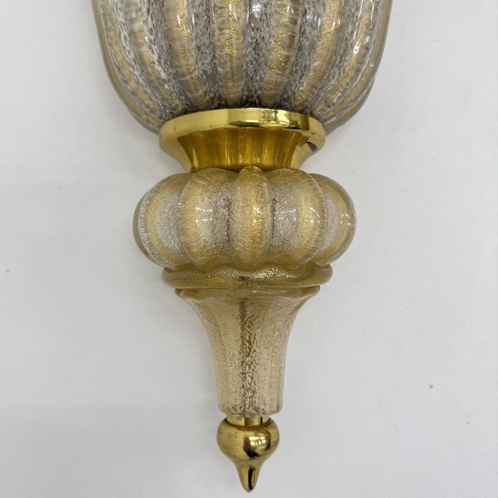 4562.0 Pair Of Xl Barovier & Toso Wall Lamps Sconce Murano Glass , 1970s photo
