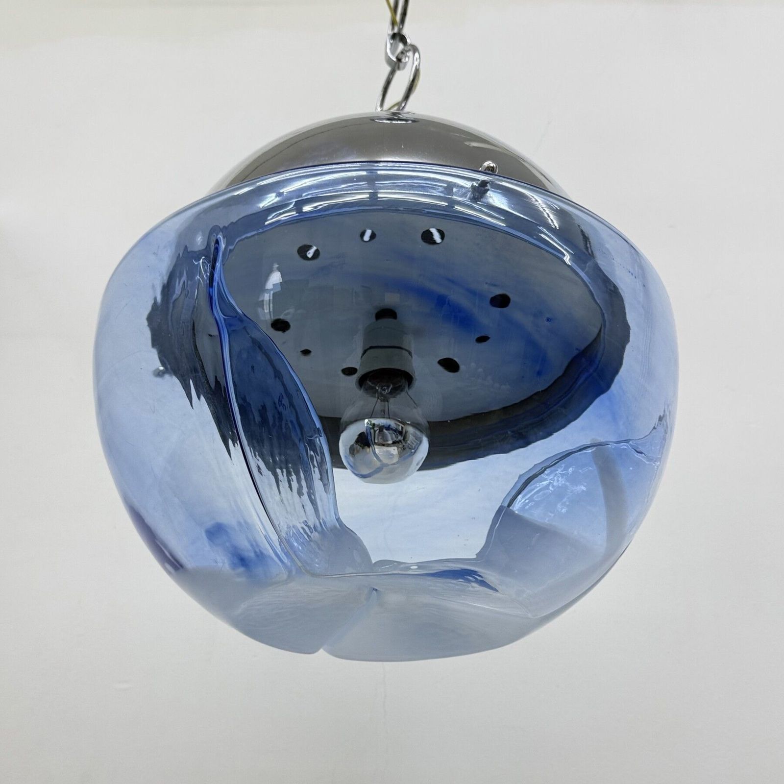 Mid Century Design Grote Bol Murano Glazen Hanglamp Van Mazzega, Jaren 1970 photo 1342.0