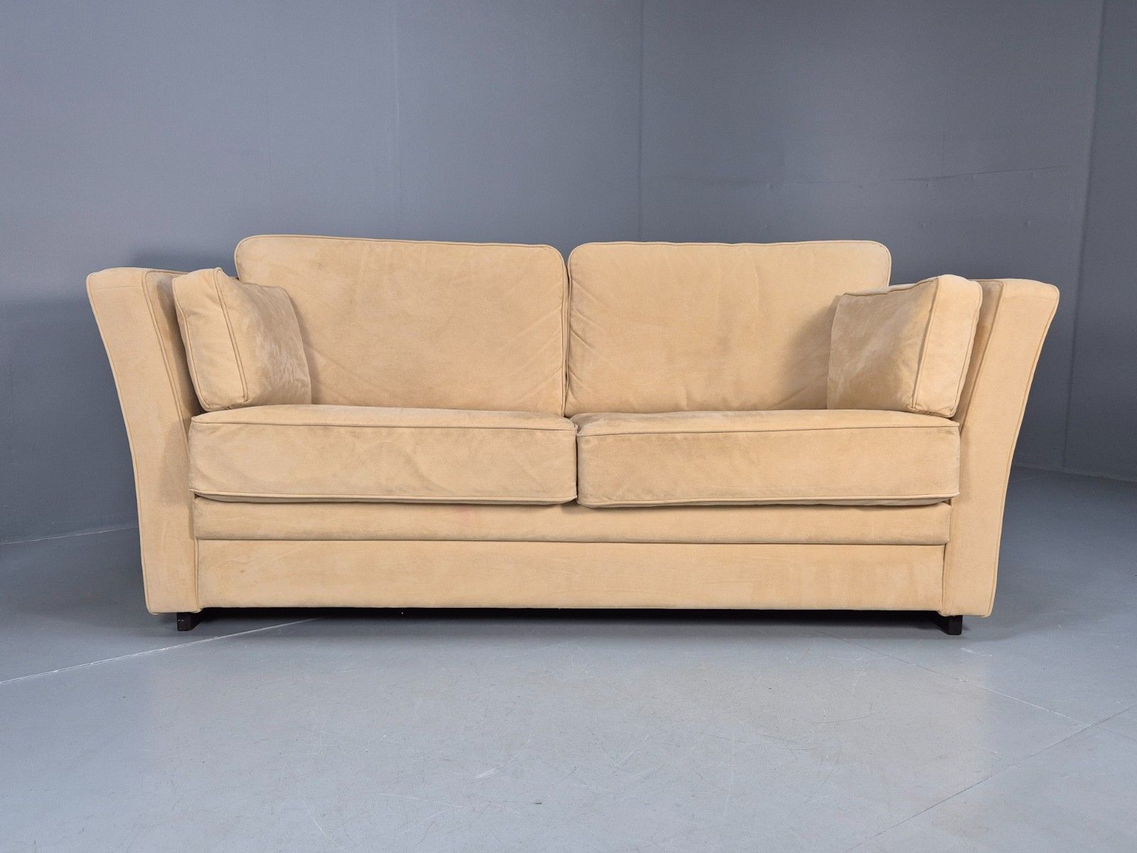 Vintage 2 Seater Sofa By Skalma Beige Suede Danish Seating Eb10427 M2ss photo 400.0