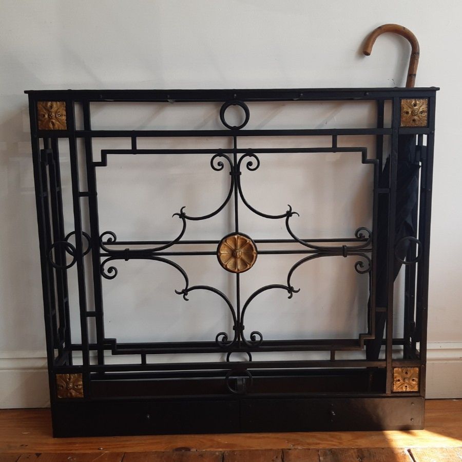 Superb Antique  French Parcel Gilt & Wrought Iron Hall Stand Uk Delivery A1 Con photo furniture