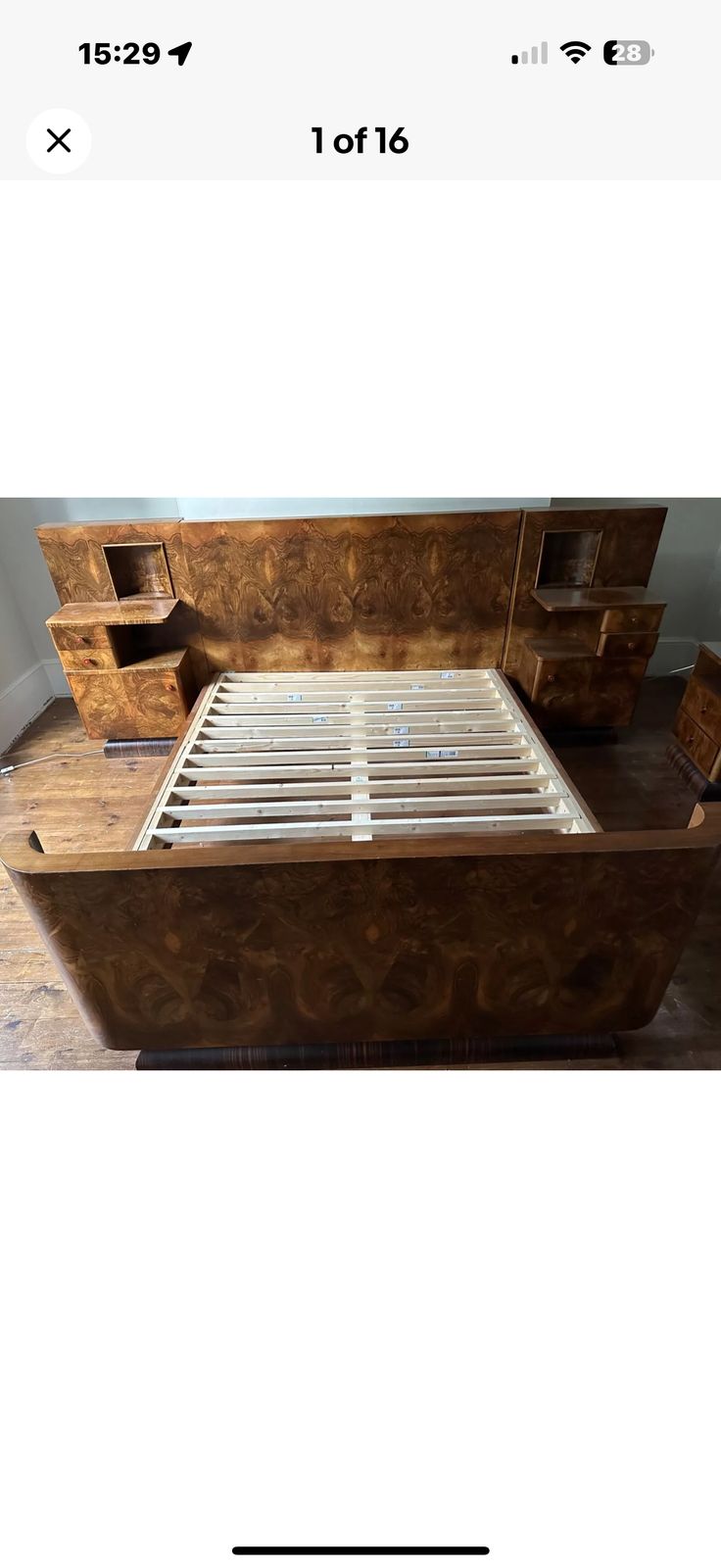 photo for sale Art Deco Bed In De Choen Style
