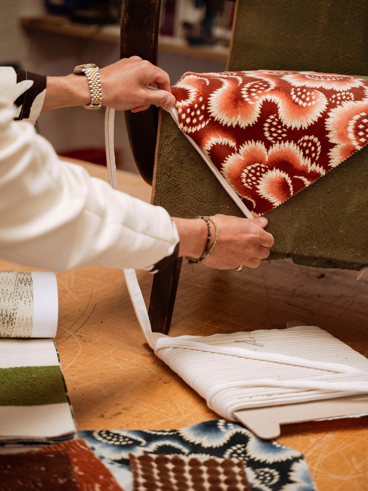 Jindrich Halabala Armchair Reupholstered In Harlequin X Henry Holland Fabric photo 1150.0