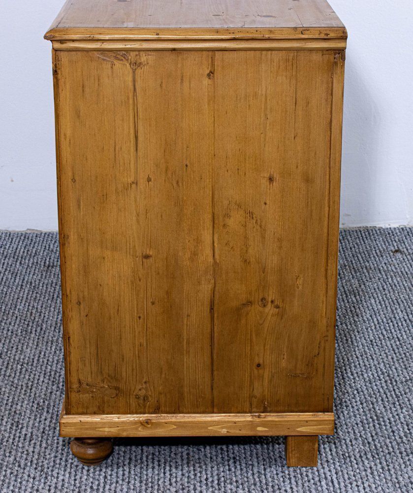 photo furniture Pine Chest Of Three Drawers With Waxed Finish, 1899