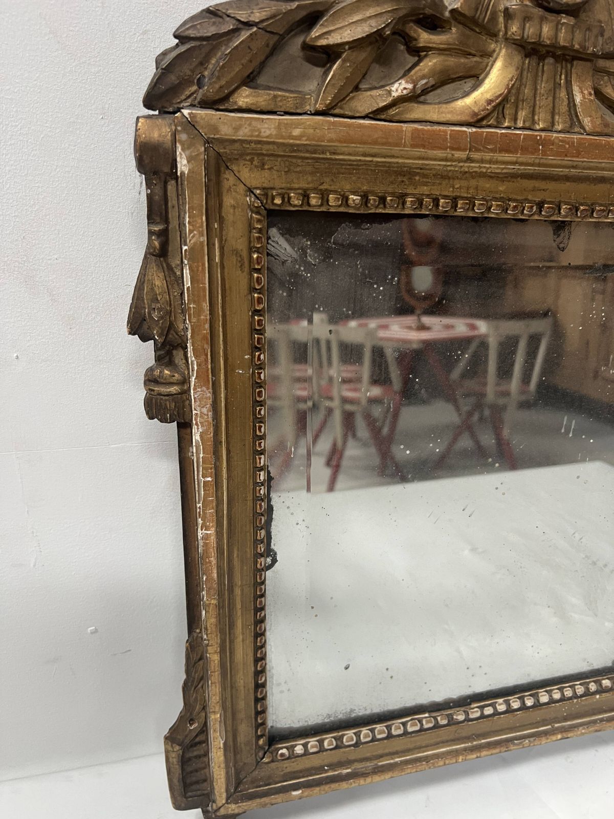Louis XV Mirror In Carved And Gilded Wood, 18th Century photo furniture