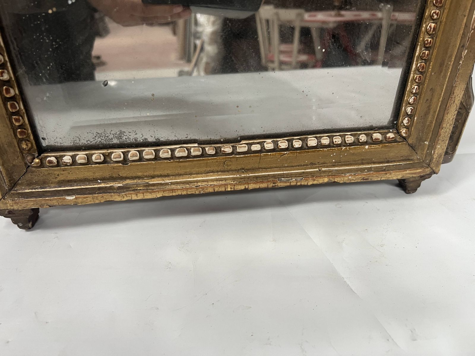 Louis XV Mirror In Carved And Gilded Wood, 18th Century photo for sale