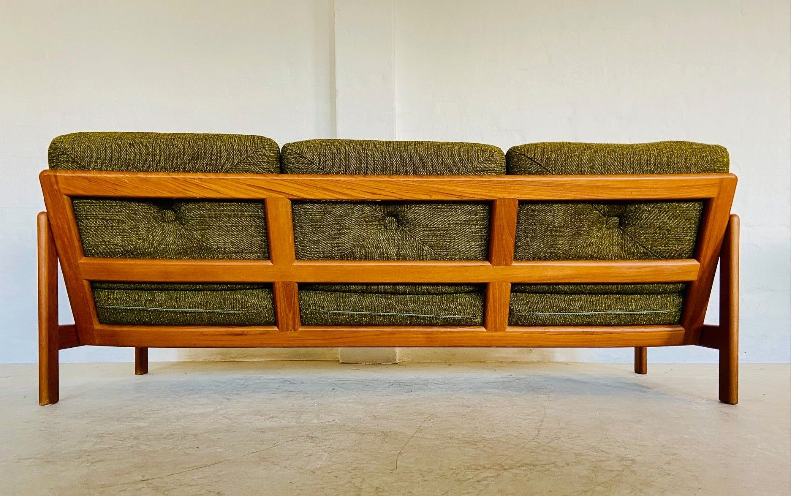 Vintage Retro Danish Mid Century 3 Person Sofa  By Arne Wahl Iversen 1970s photo vinterior