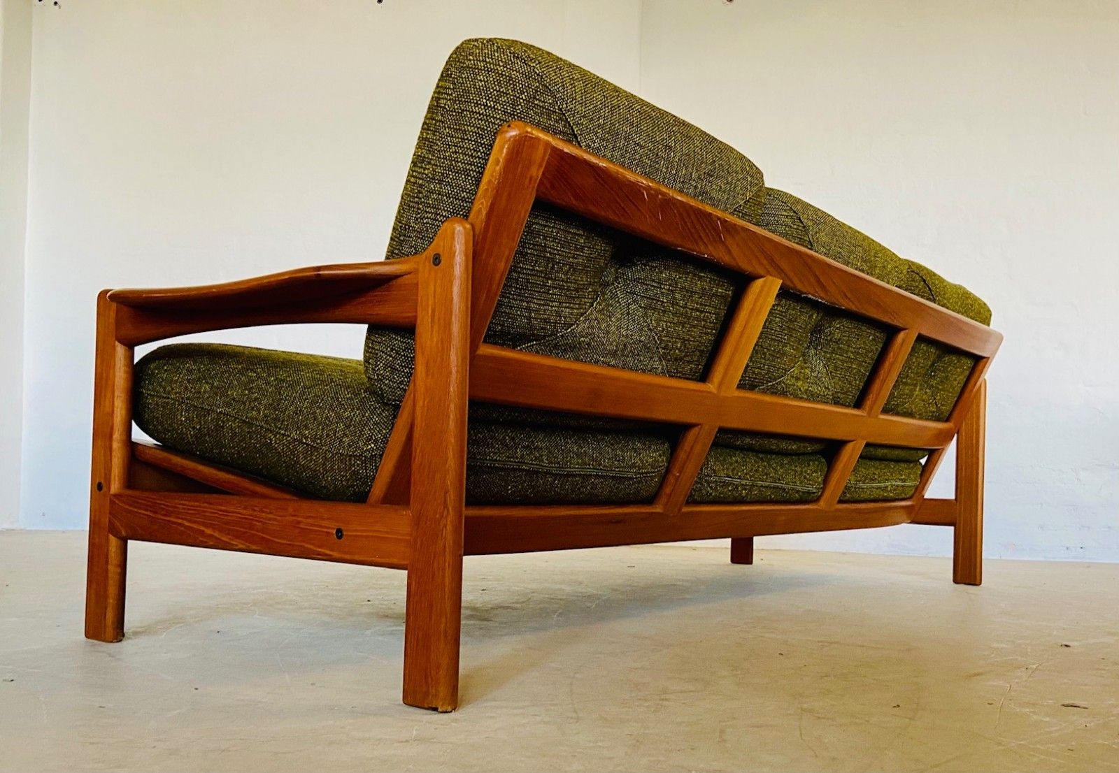 Vintage Retro Danish Mid Century 3 Person Sofa  By Arne Wahl Iversen 1970s photo buy