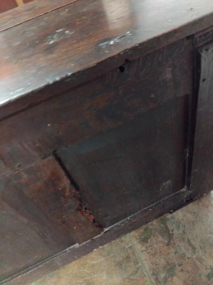 photo vinterior Victorian Oak Coffer / Blanket Box
