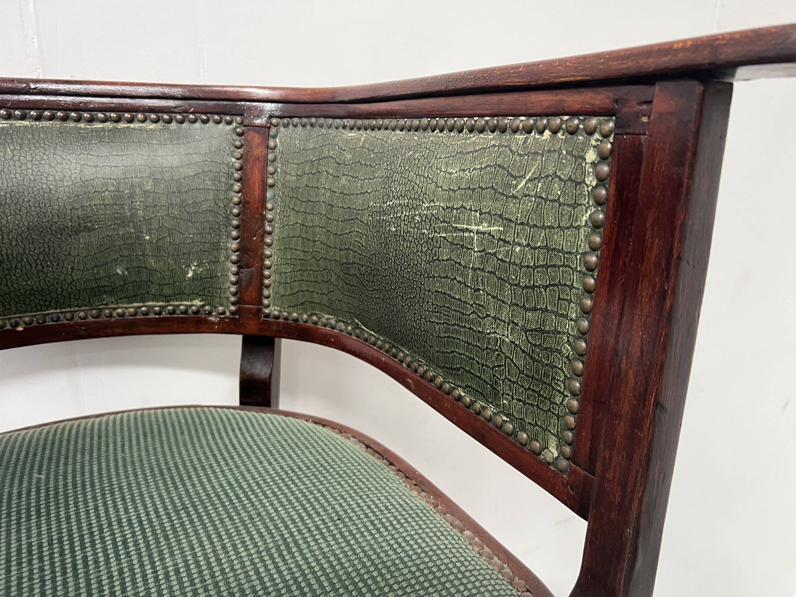 Art Deco Armchair In Courbet Wood "Maison Thonet" 20th Century photo Furniture