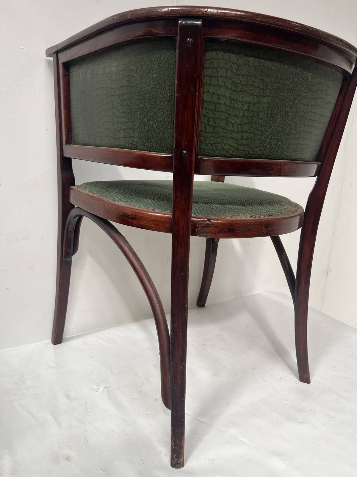 photo furniture Art Deco Armchair In Courbet Wood "Maison Thonet" 20th Century