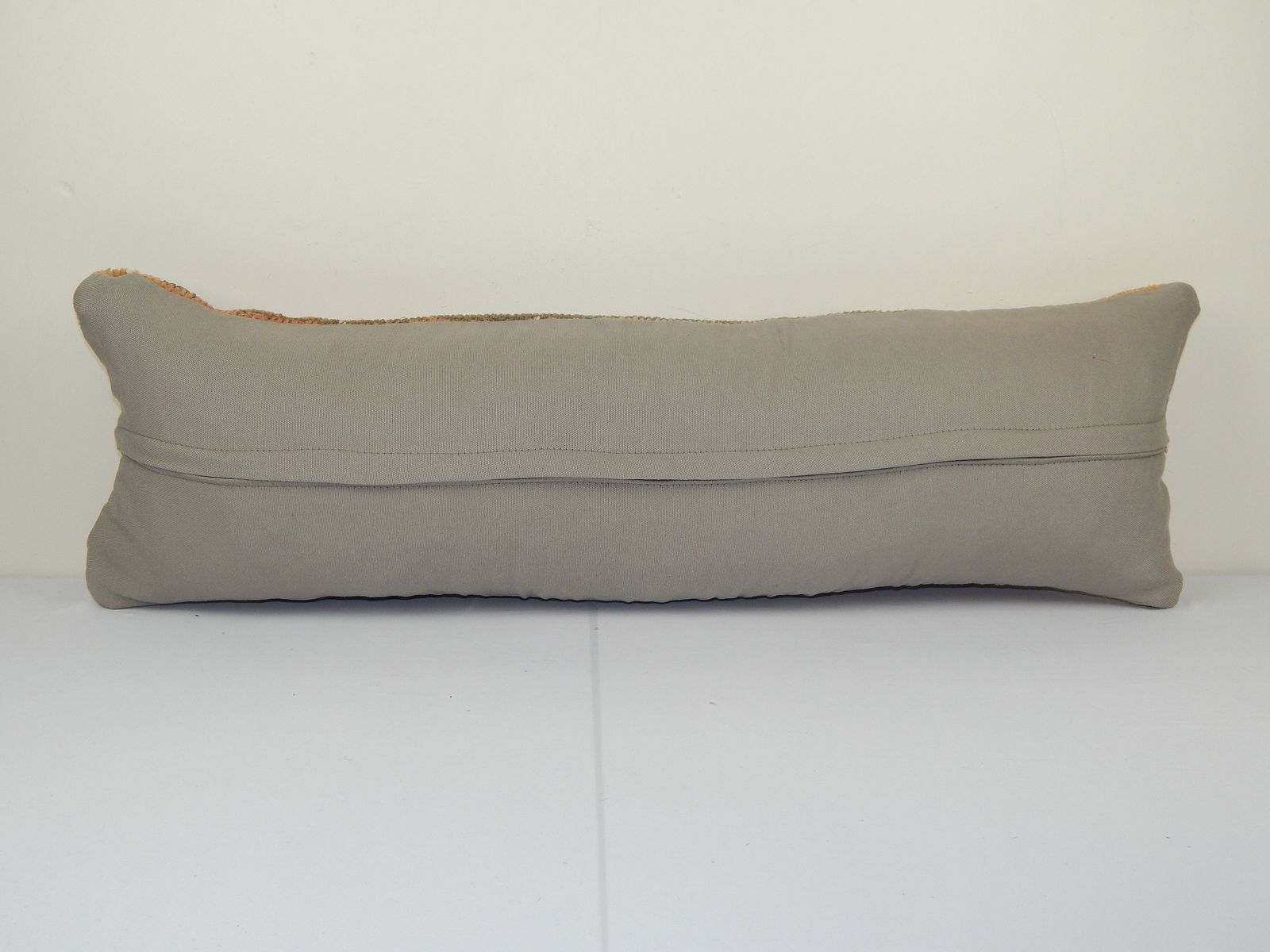 Muted Anatolian Bedding Rug Pillow, Organic Wool Ethnic Vintage Handmade Lumbar Cover, Vintage Carpet Bohemian Bedding Pillowcase photo furniture
