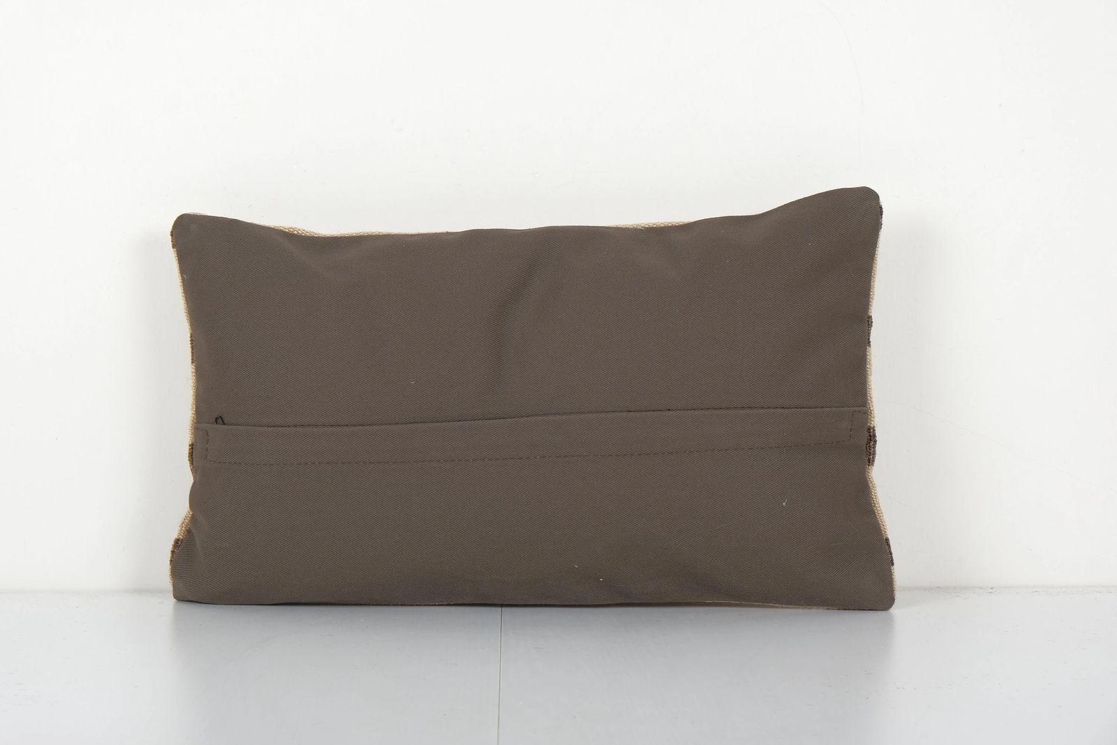 Vintage Striped Organic Hemp Kilim Pillow, Bohemian Organic Wool Kilim Cushion Cover photo for sale