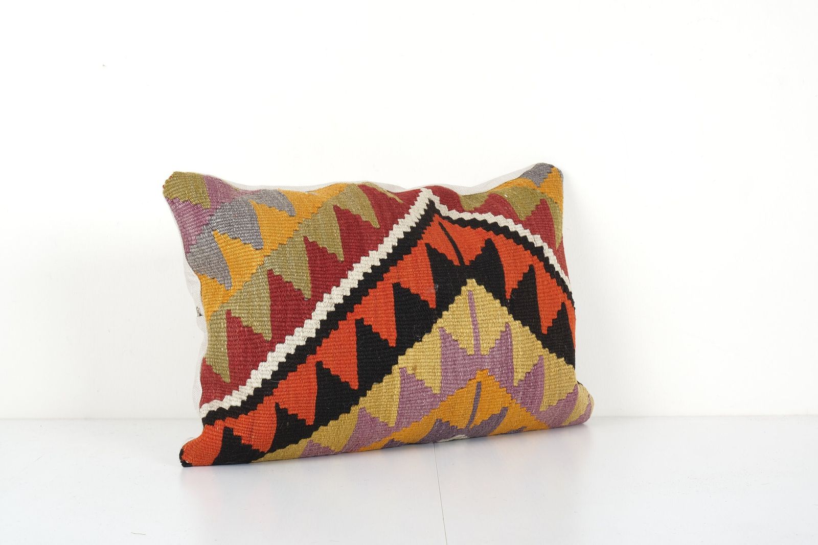 Turkish Traditional Motif Kilim Pillow Cover, Home Decor Cushion photo furniture