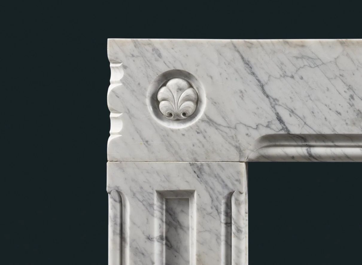 Antique Nineteenth Century Carrara Marble Fireplace Surround photo Home Fixtures