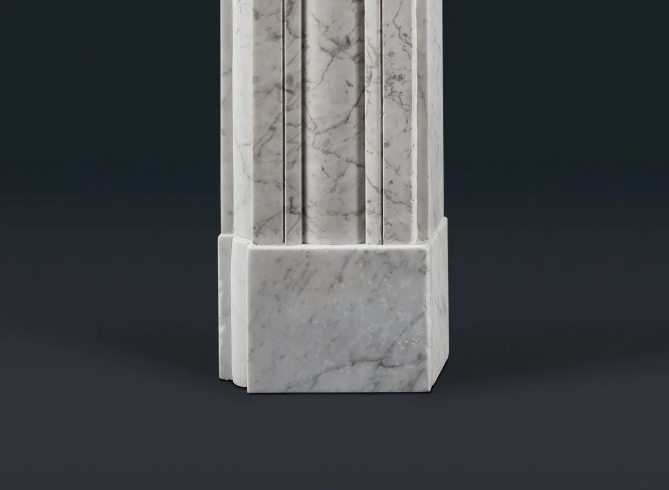 Regency Carrara Marble Fireplace Surround photo for sale