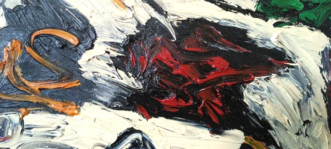 Abstract Painting Oil On Canvas Simone Ciani 90s Material photo buy