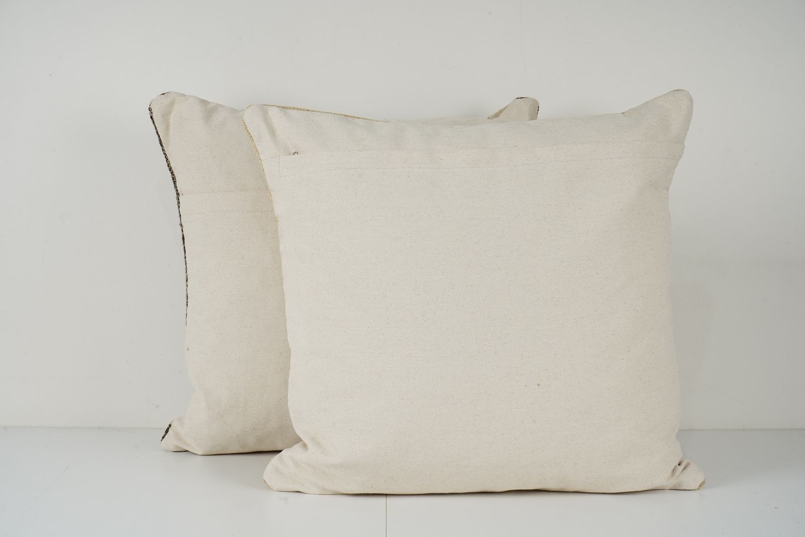 Organic Set Of Two Turkish Hemp Kilim Pillow, Set Of Two Decorative Anatolian Decor photo furniture