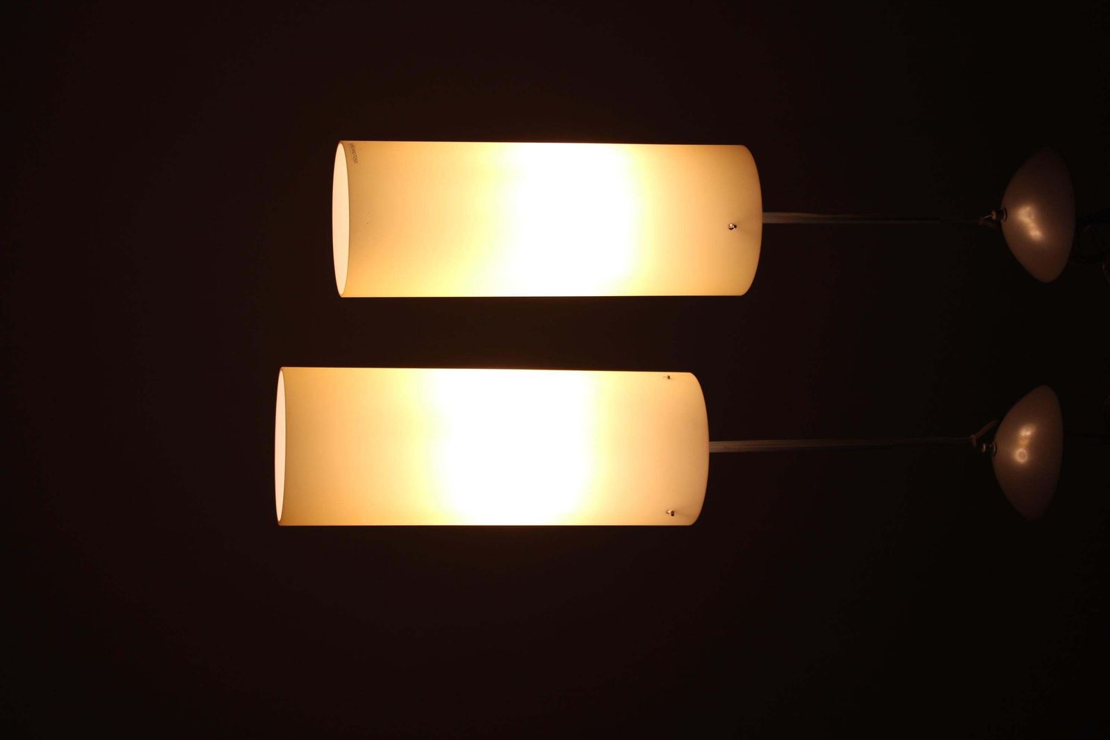 photo for sale 1980s Pair Of Aureliano Toso Glass Pendant Lights, Italy