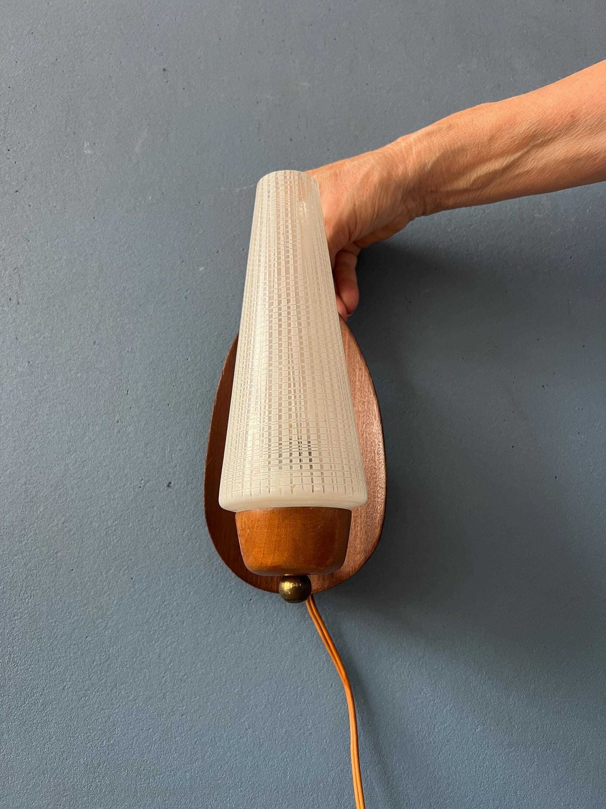 Mid Century Scandinavische Glazen Wandlamp photo 163.0