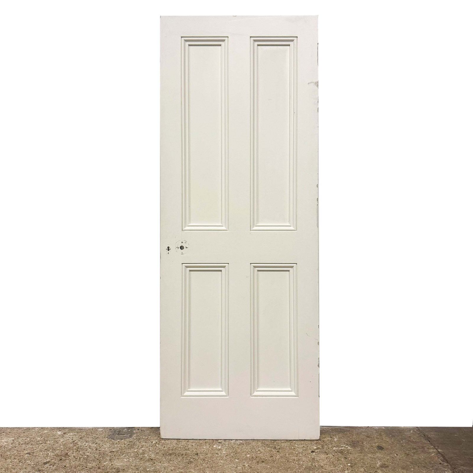 Reclaimed White Tulip Wood 4 Panel Door   198.5cm X 74.5cm