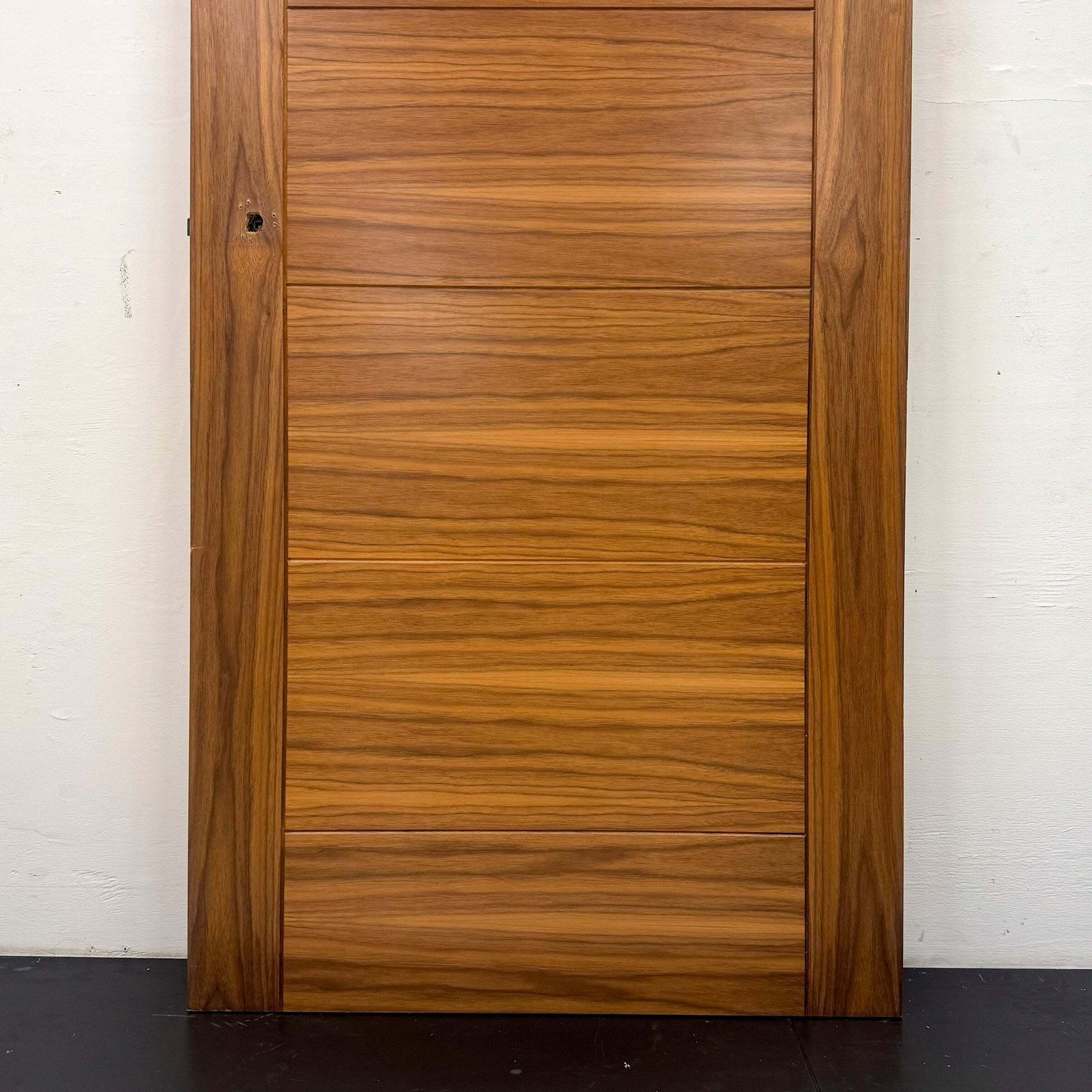 Modern Walnut Veneered Clothworker Fire Door   210cm X 91.5cm photo for sale