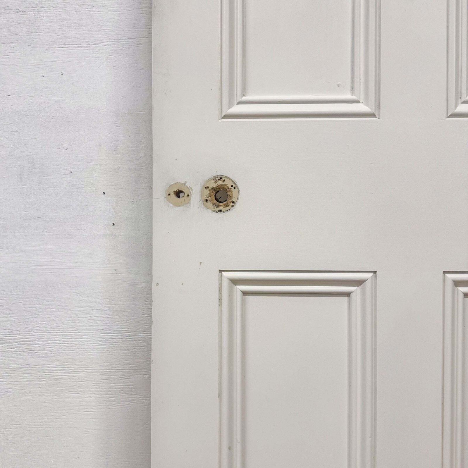 Reclaimed White Tulip Wood 4 Panel Door   197.5cm X 76cm photo furniture