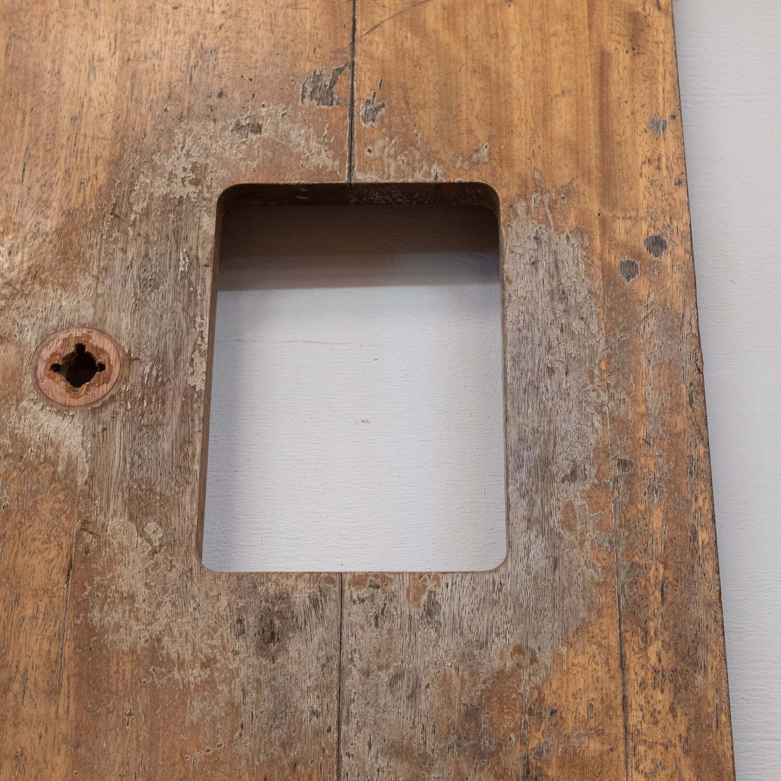 Home Fixtures Reclaimed Teak / Iroko Worktop 279cm X 64.5cm photo