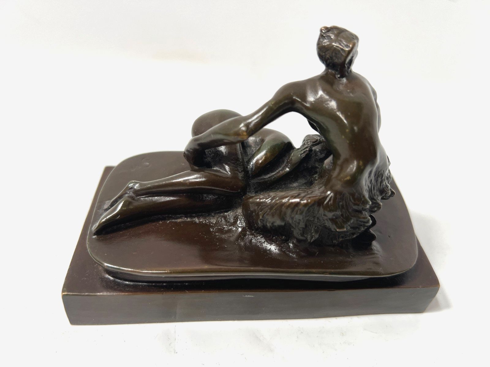 Erotic Bronze With Brown Patina "S.M" 19th Century photo furniture