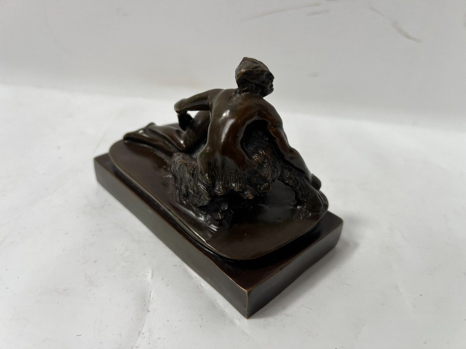 Art Erotic Bronze With Brown Patina "S.M" 19th Century photo