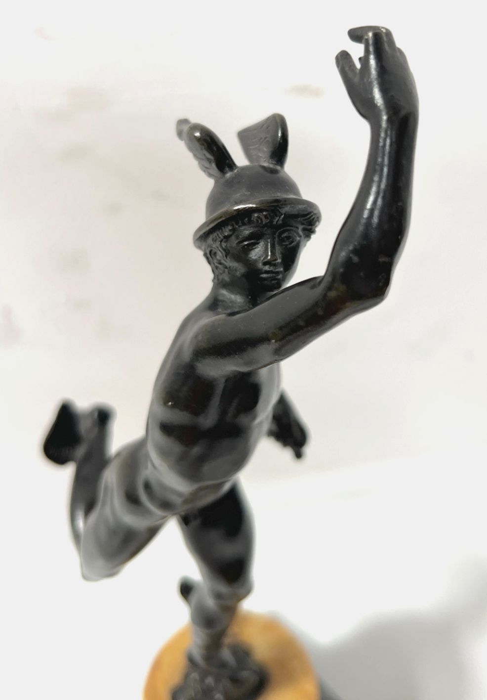 photo vinterior "Mercury" Bronze Group With Brown Patina By John Of Bologna. 19th Century