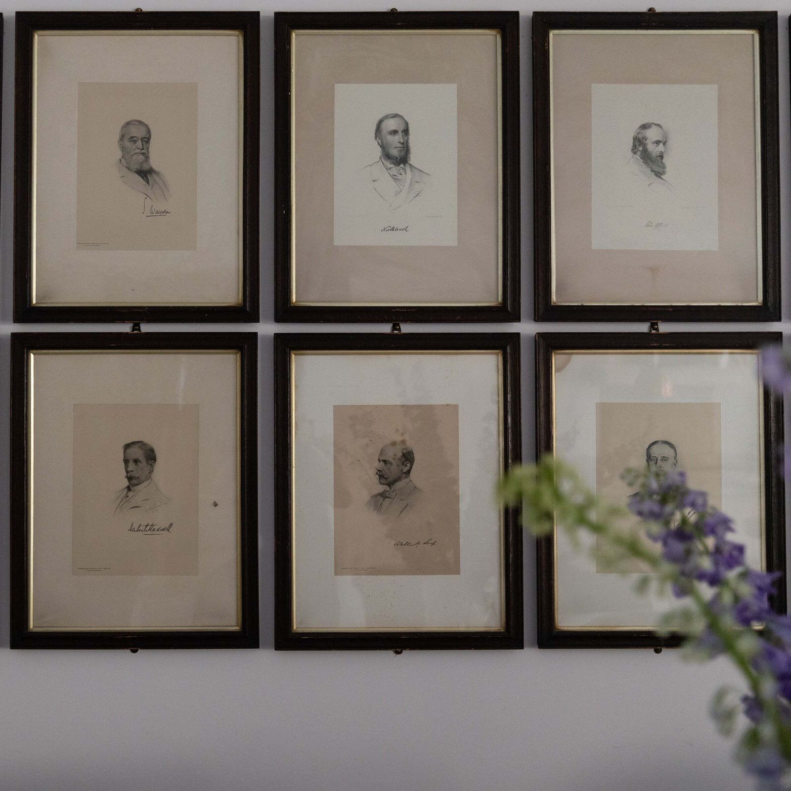 Victorian Framed Portrait Prints Of The Grillions Club photo for sale